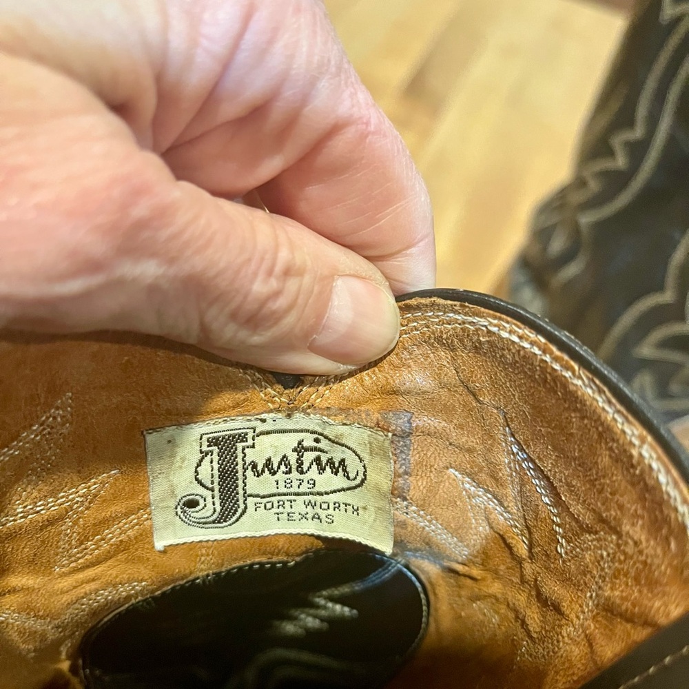 Women’s Vintage Justin Boots 9 D - Picture 5 of 6